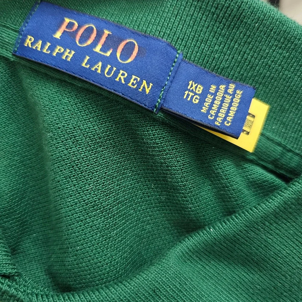 Polo Ralph Lauren Mens 1XB Big Logo Colorblock Striped Pique Polo Shirt Multi Nw